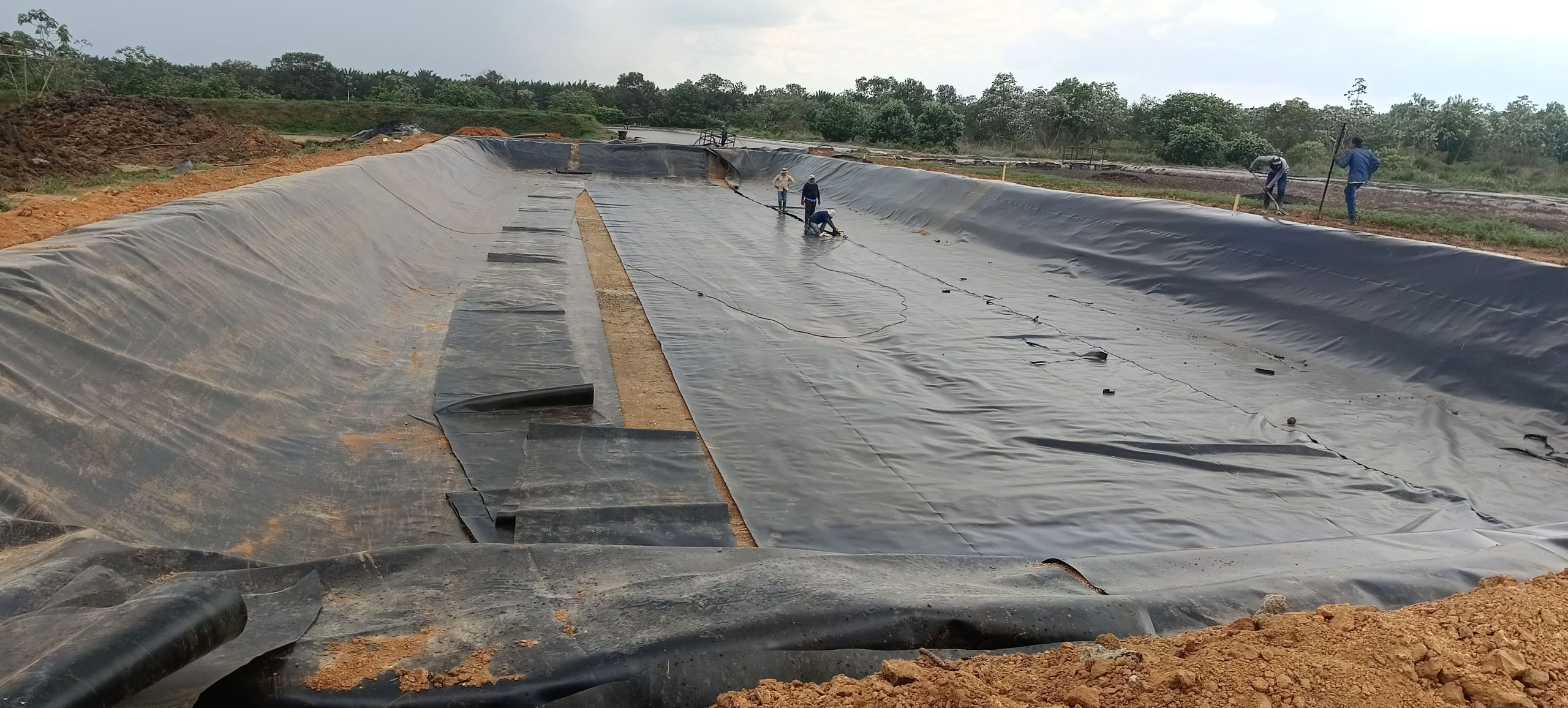 Instalación de geomembrana 2